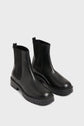 Boots biker en cuir lisse - RYAN