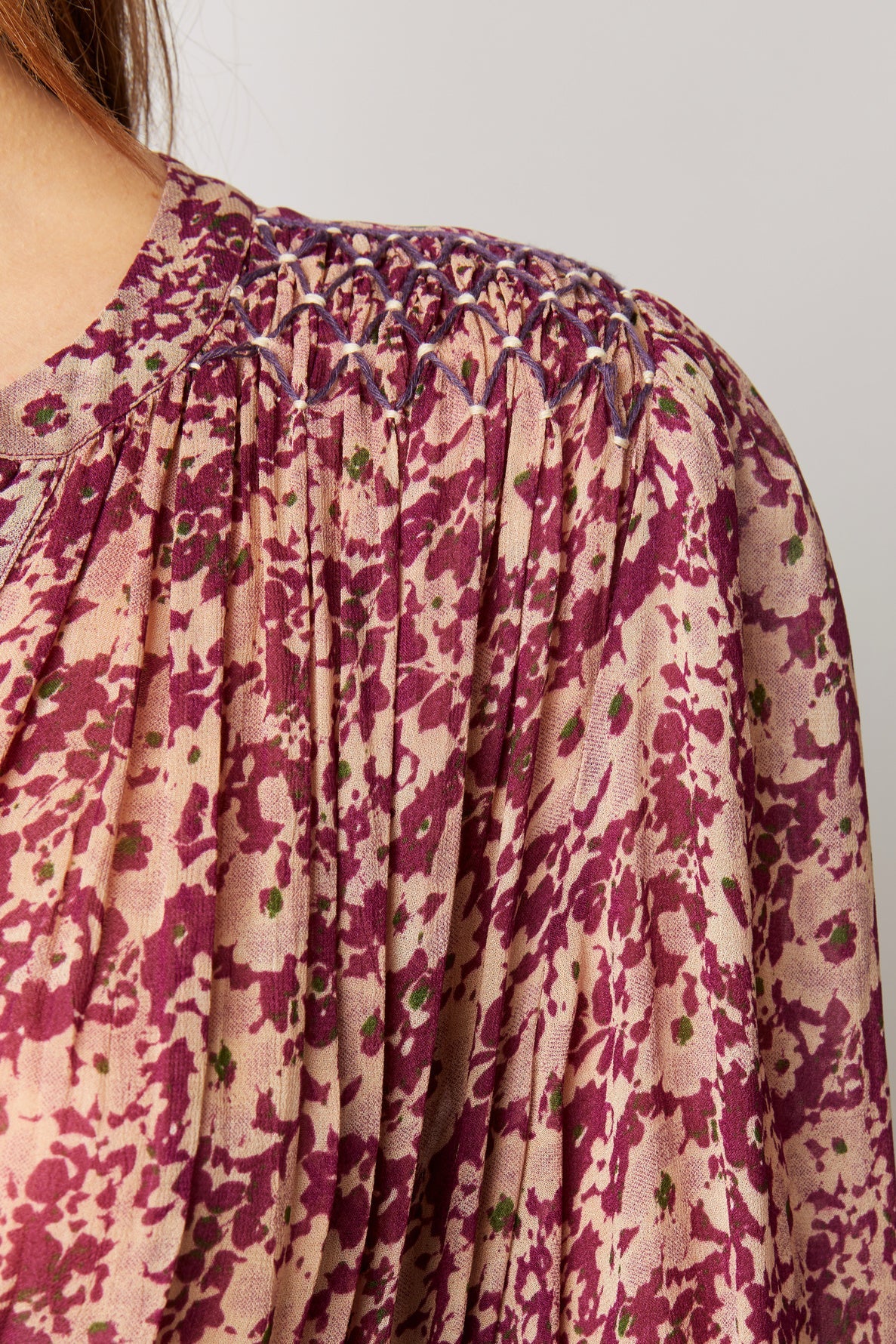 Robe longue en mousseline à fleurs - JAMESON