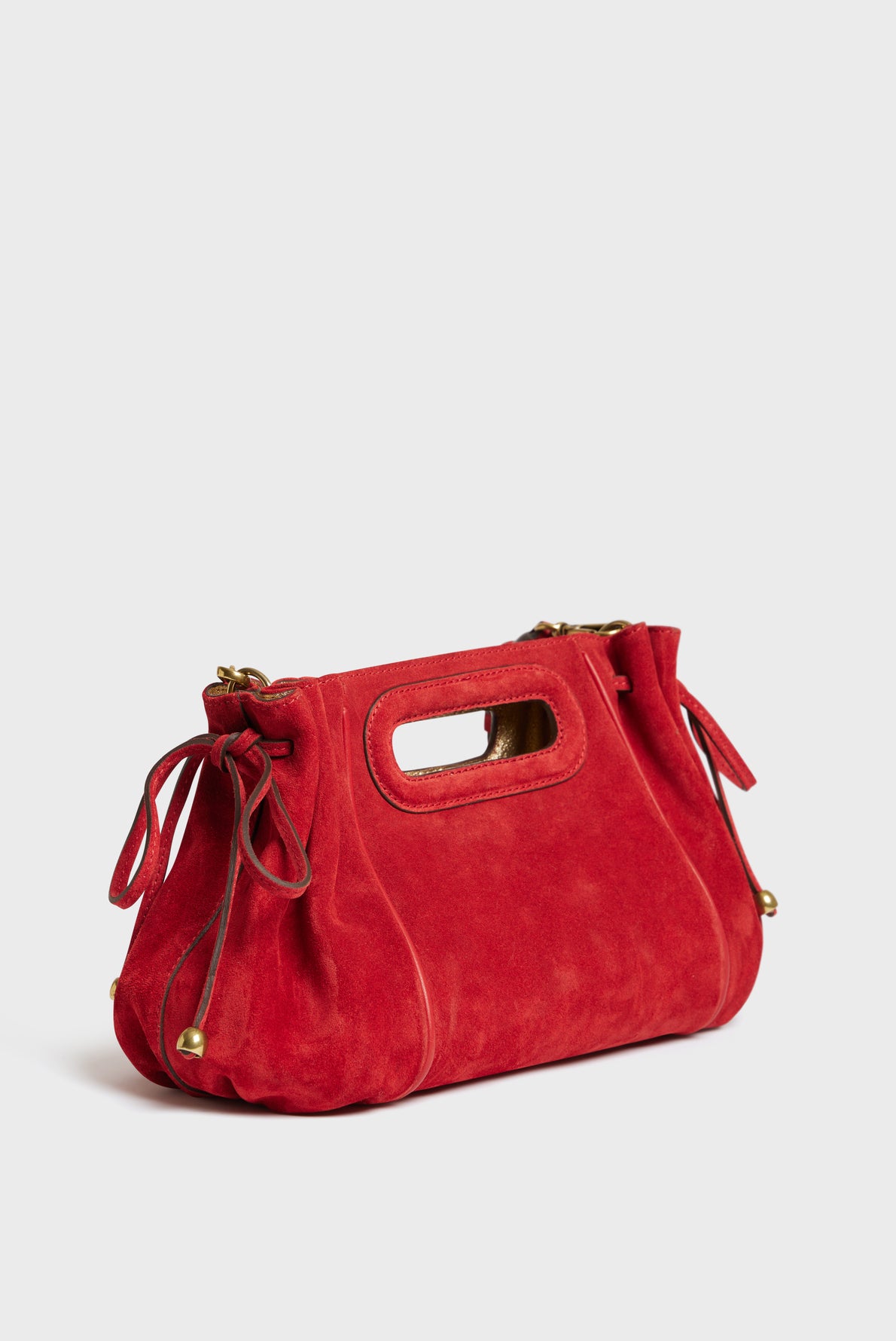 Sac à main en cuir velours intérieur métallisé - MINI DANY