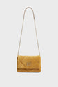 Sac porté travers en cuir velours matelassé - LE FANNY